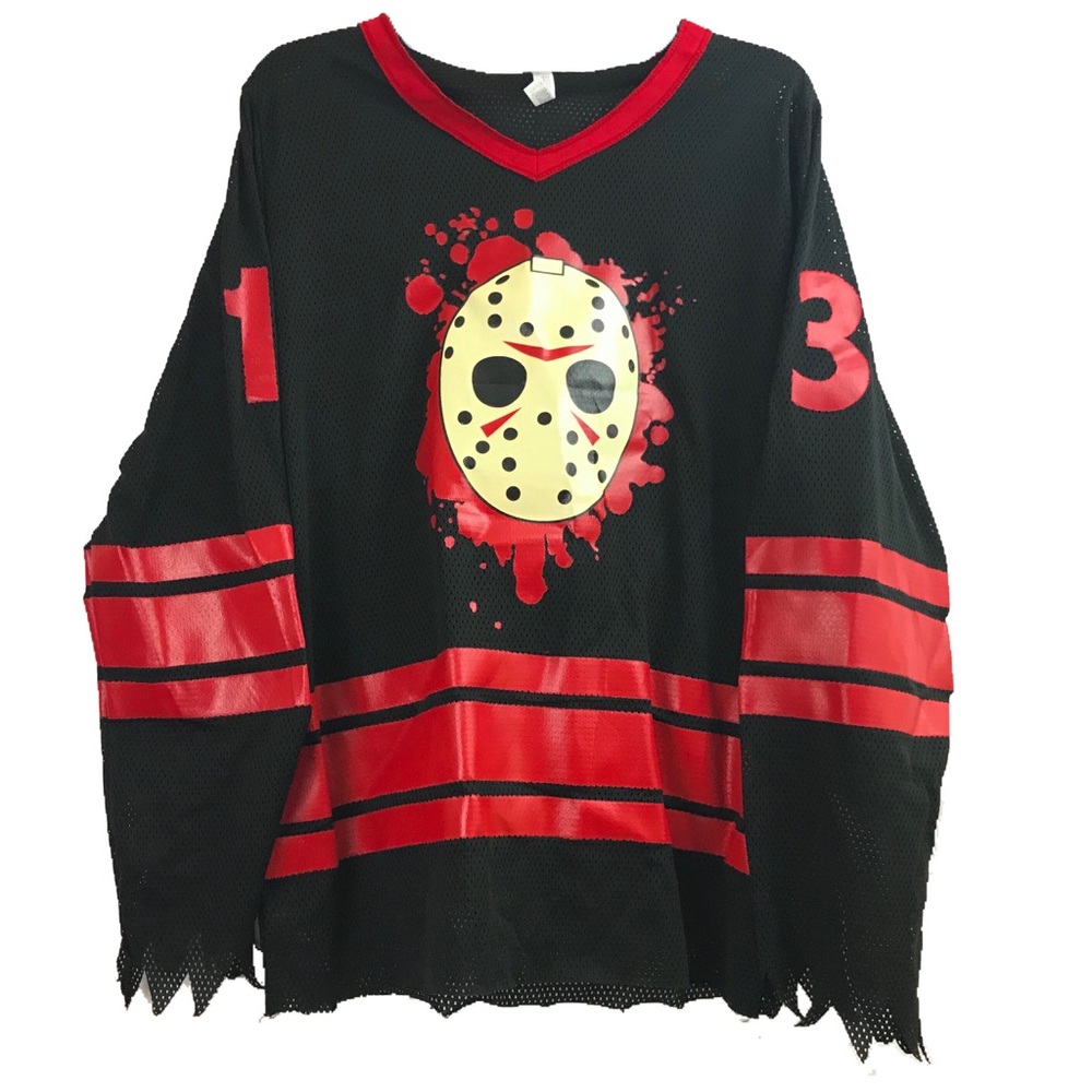 Jason Friday The 13th Jersey Red & Black